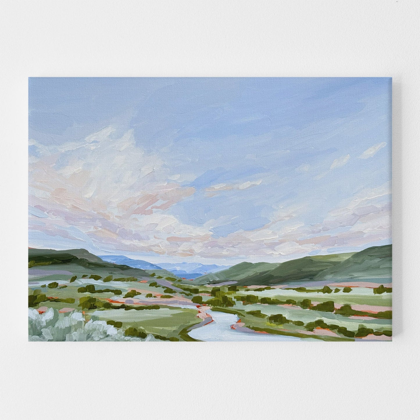 ’Eagle County’ Original Painting || 18x24 - Colorado Landscape - abstract - Acrylic - Artwork - Lake