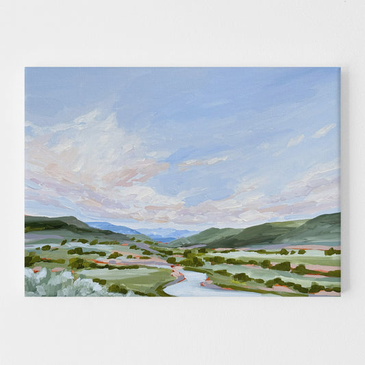 ’Eagle County’ Original Painting || 18x24 Colorado Landscape abstract Acrylic Artwork Lake