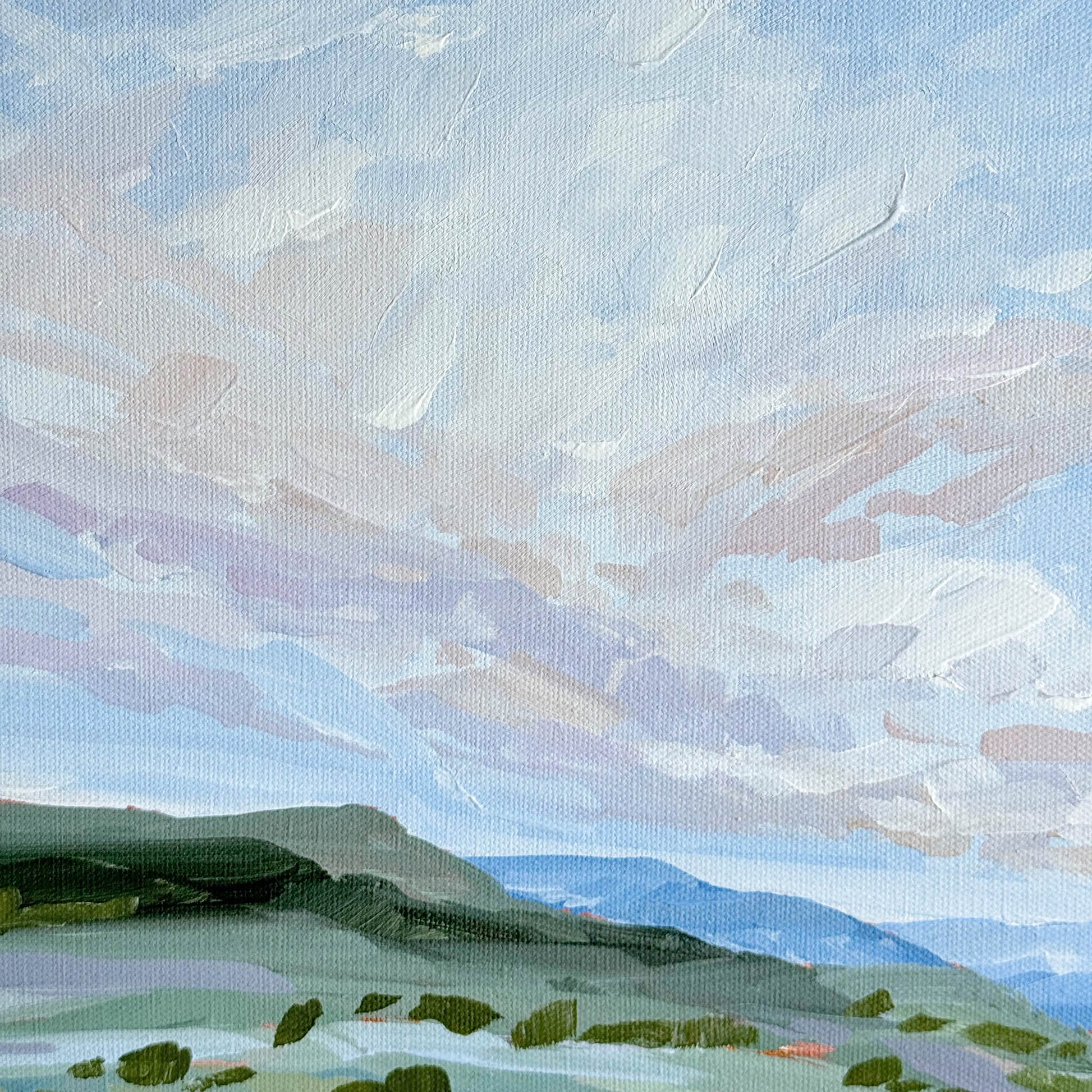 ’Eagle County’ Original Painting || 18x24 - Colorado Landscape - abstract - Acrylic - Artwork - Lake