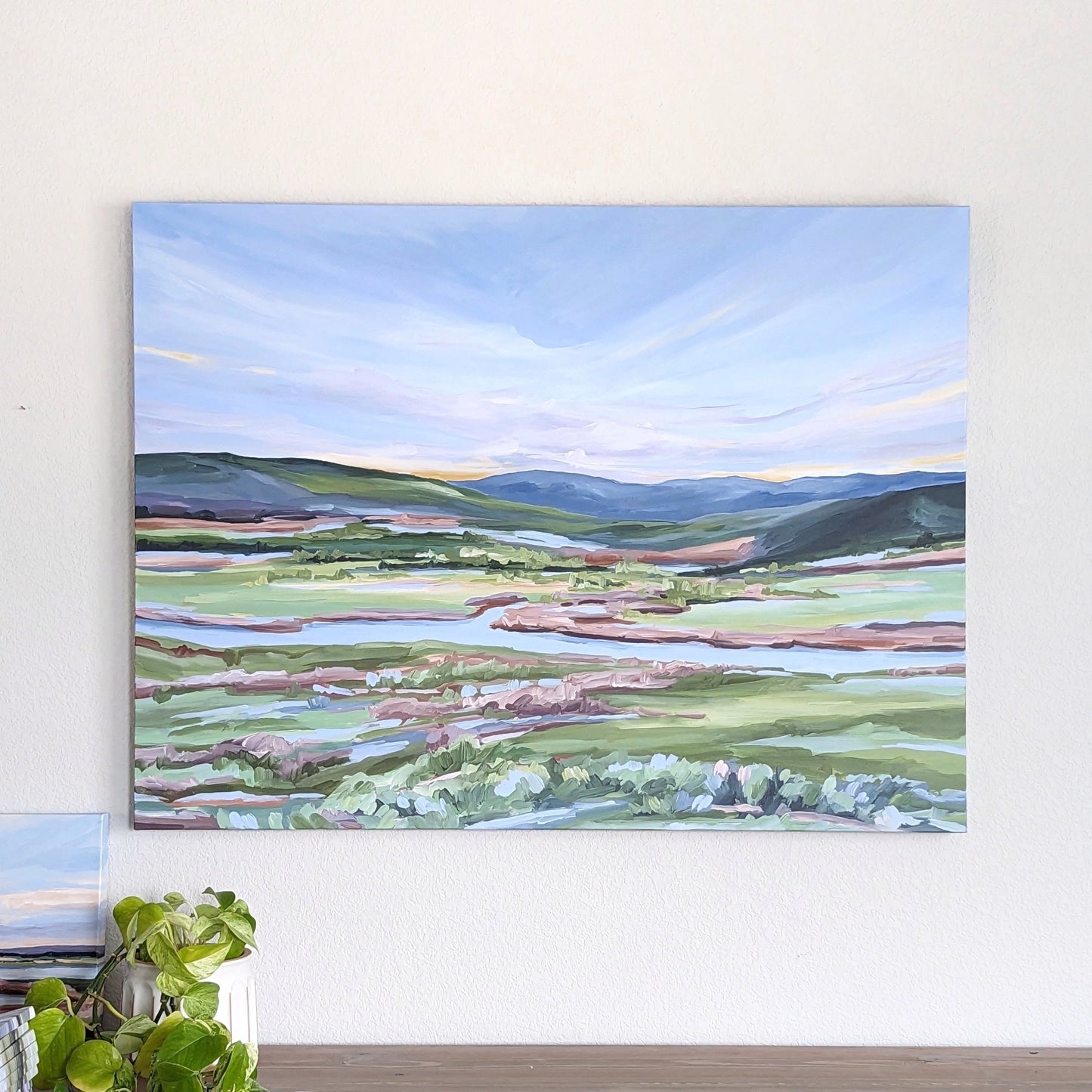 ’Eagle River’ Original Painting || 30x40 - Vail Colorado Landscape - abstract - Acrylic - Artwork - Edwards