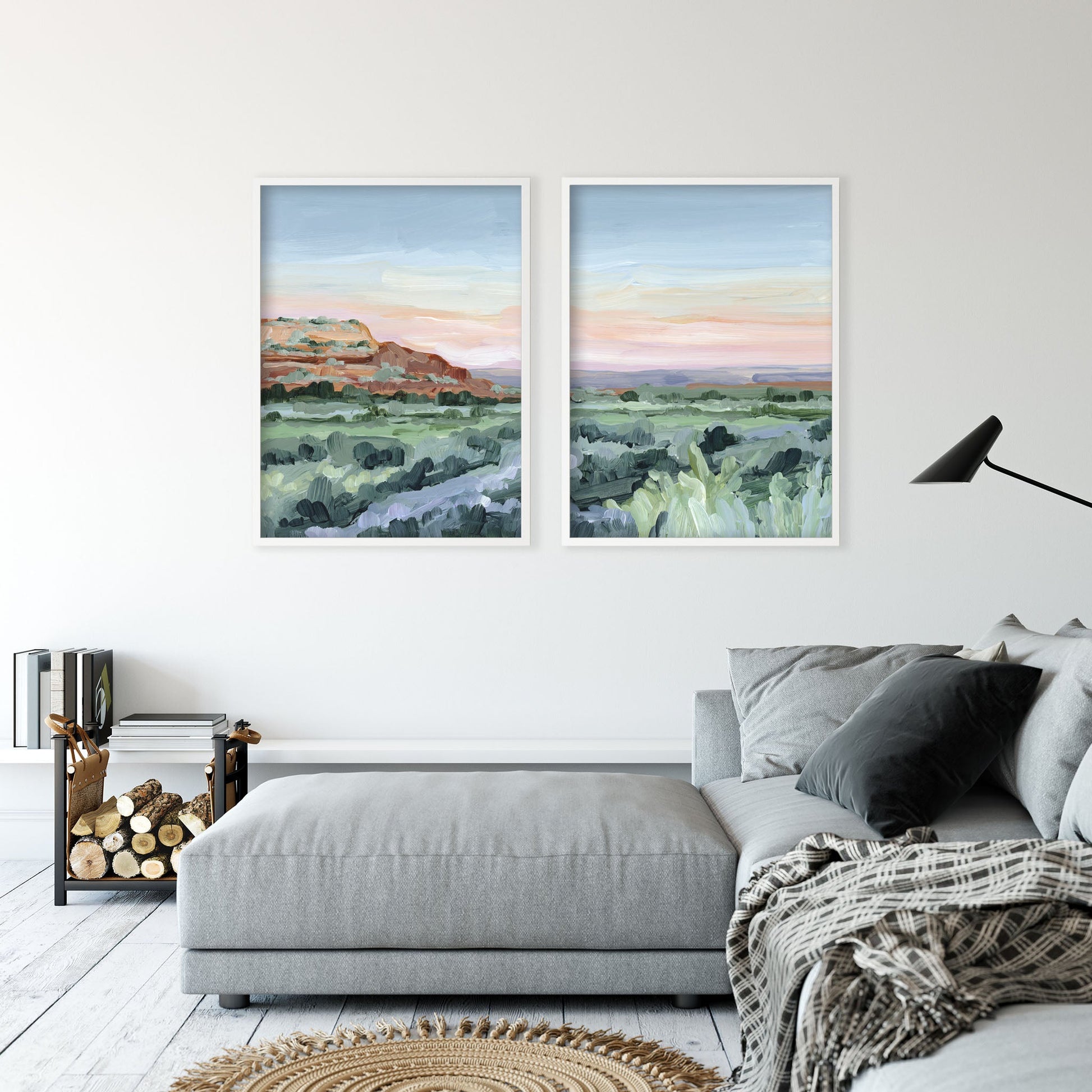 ’Edge of Utah’ Diptych Art Print || Set 2 - abstract - Artwork - Desert