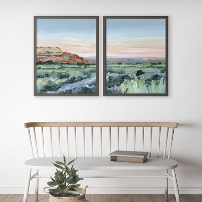 ’Edge of Utah’ Diptych Art Print || Set 2 - abstract - Artwork - Desert