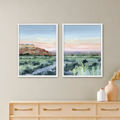 ’Edge of Utah’ Diptych Art Print || Set 2 - Paper / 5x7 in / White Frame - abstract - Artwork - Desert