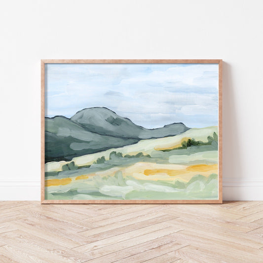 ’Engineer Mountain’ Art Print - Durango Colorado Landscape Wall - Artwork - Engineer Mountain