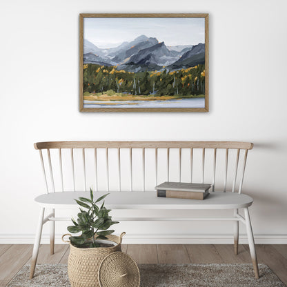 ’Estes Park’ Art Print - Colorado Mountain Wall - abstract - Artwork - Autumn