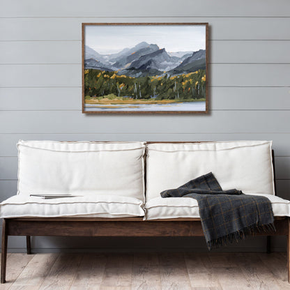 ’Estes Park’ Art Print - Colorado Mountain Wall - abstract - Artwork - Autumn
