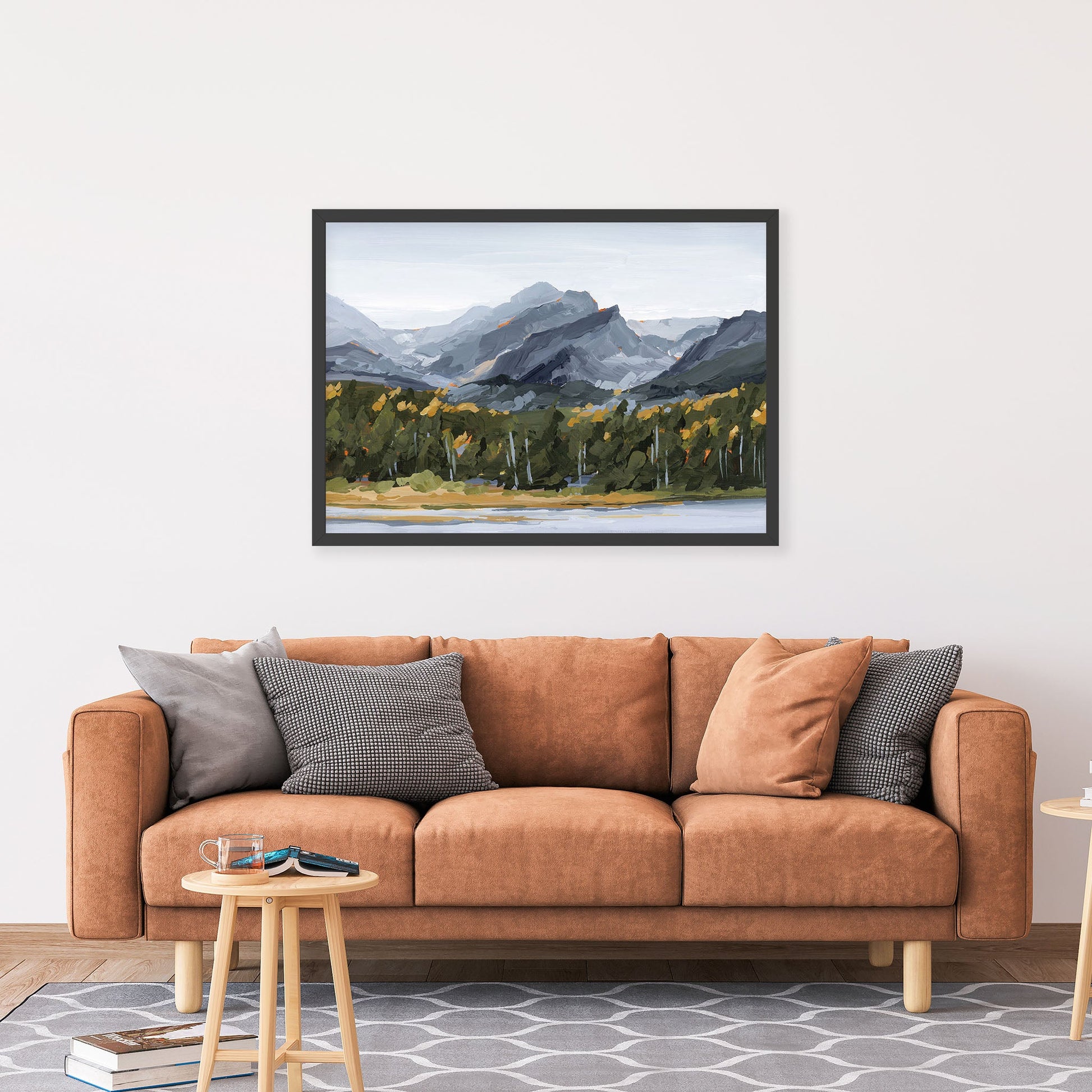 ’Estes Park’ Art Print - Colorado Mountain Wall - abstract - Artwork - Autumn