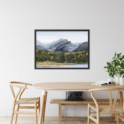 ’Estes Park’ Art Print - Colorado Mountain Wall - abstract - Artwork - Autumn