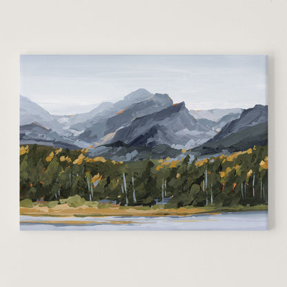 ’Estes Park’ Art Print - Stretched Canvas / 8x10 in / No Frame - Colorado Mountain Wall - abstract - Artwork - Autumn