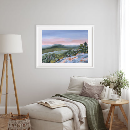 ’Fading Shadows’ Art Print - Blue Ridge Mountains Wall - ’Nightfall’ - Appalachian Trail - blue ridge - blueridge