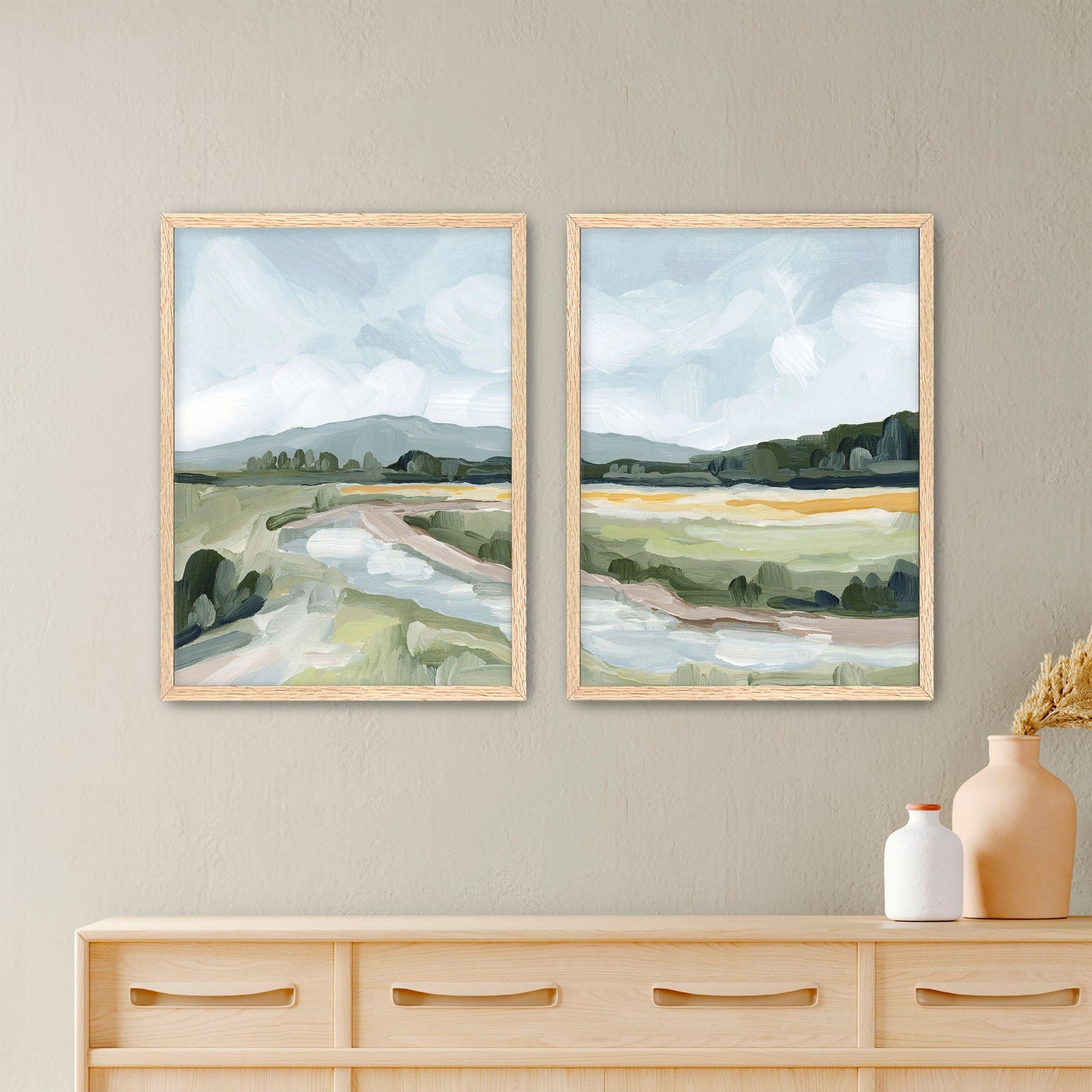 ’Favorite Place I’ Diptych Art Print || Set of 2 - Paper / 5x7 in / Oak Frame - abstract - Artwork - Colorado