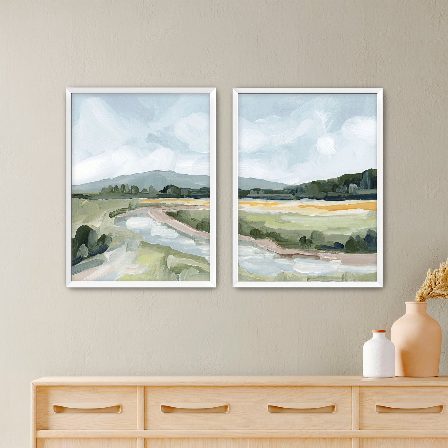 ’Favorite Place I’ Diptych Art Print || Set of 2 - Paper / 5x7 in / White Frame - abstract - Artwork - Colorado