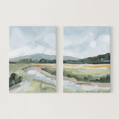 ’Favorite Place I’ Diptych Art Print || Set of 2 - Stretched Canvas / 8x10 in / No Frame - abstract - Artwork - Colorado