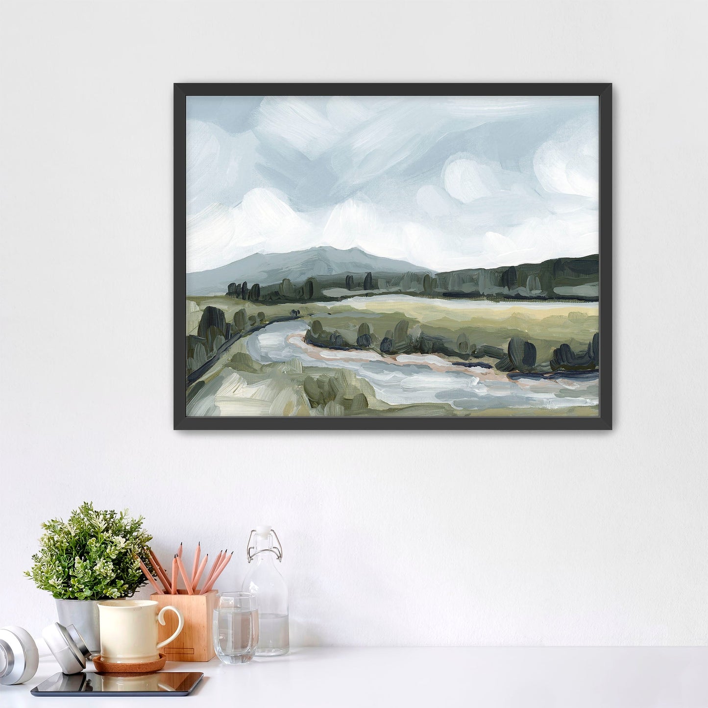 ’Favorite Place II’ Art Print - Paper / 5x7 in / Black Frame - Colorado Mountain Wall - abstract - Artwork - Estes Park