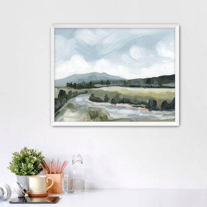 ’Favorite Place II’ Art Print - Paper / 5x7 in / White Frame - Colorado Mountain Wall - abstract - Artwork - Estes Park