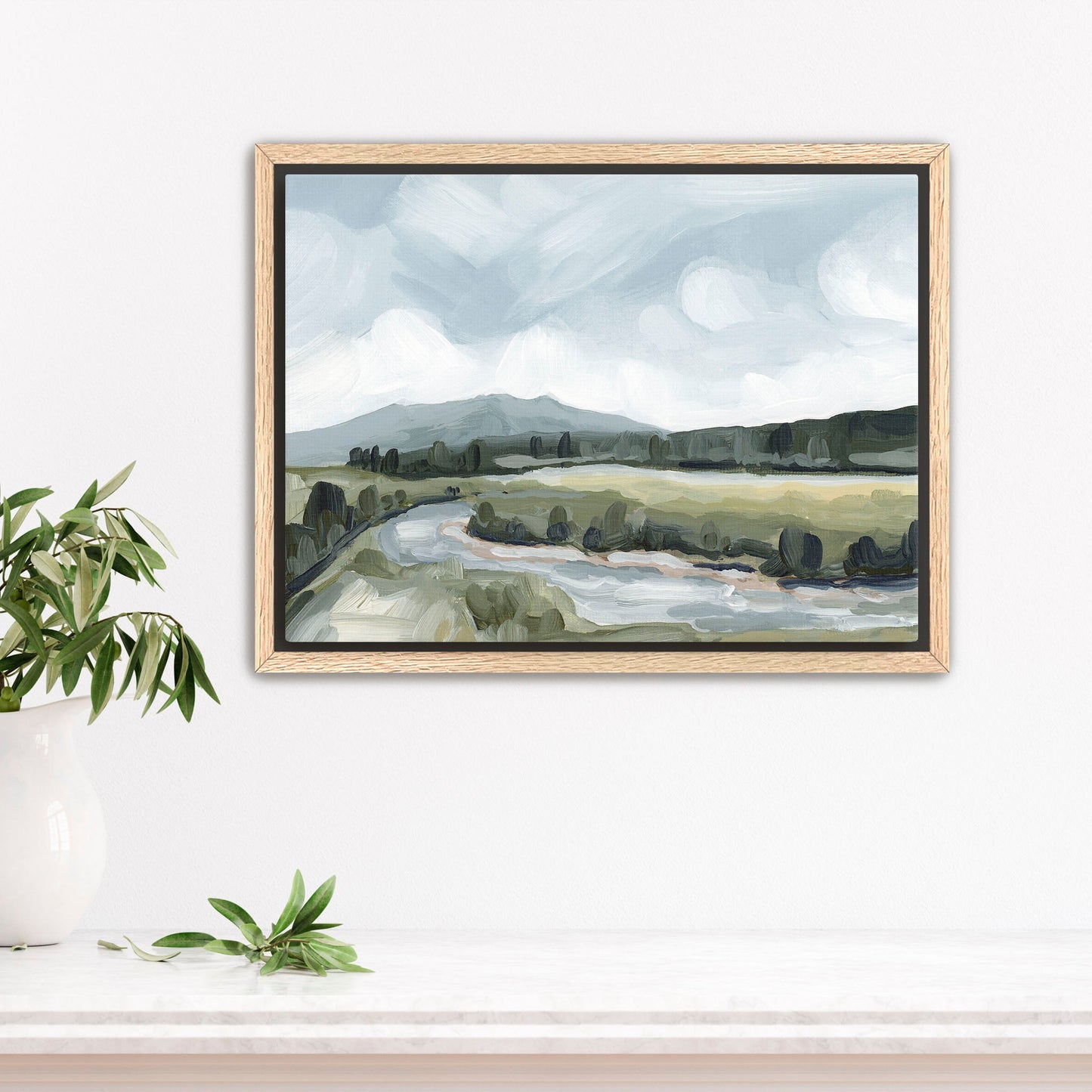 ’Favorite Place II’ Art Print - Stretched Canvas / 8x10 in / Oak Frame - Colorado Mountain Wall - abstract