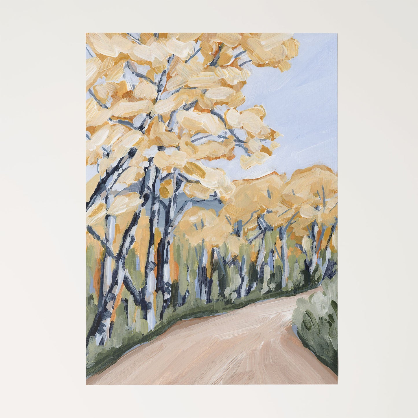 ’Finding Gold’ Art Print - Rolled Canvas / 8x10 in / No Frame - Aspen Tree Wall - aspen trees - Autumn - Colorado