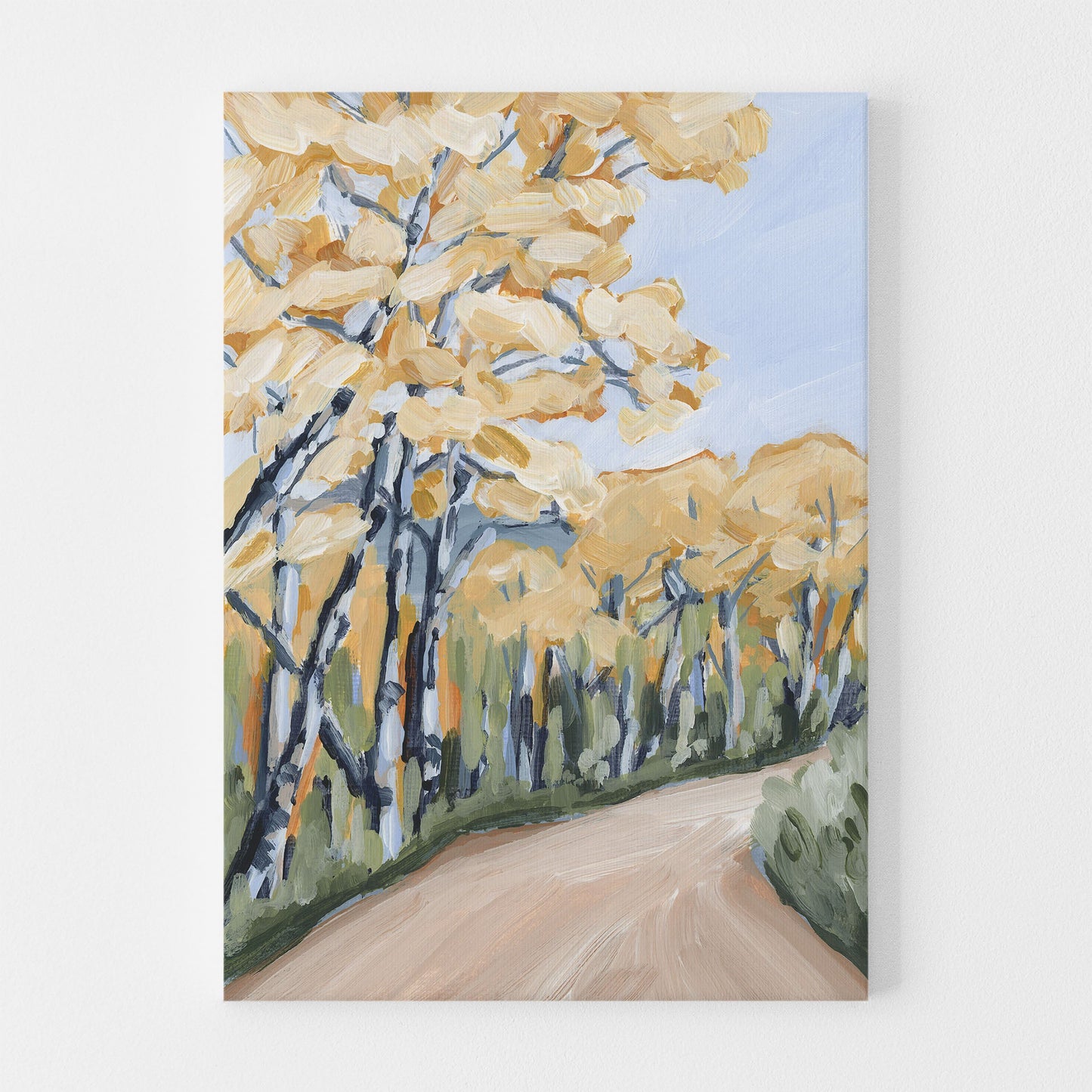 ’Finding Gold’ Art Print - Stretched Canvas / 8x10 in / No Frame - Aspen Tree Wall - aspen trees - Autumn - Colorado