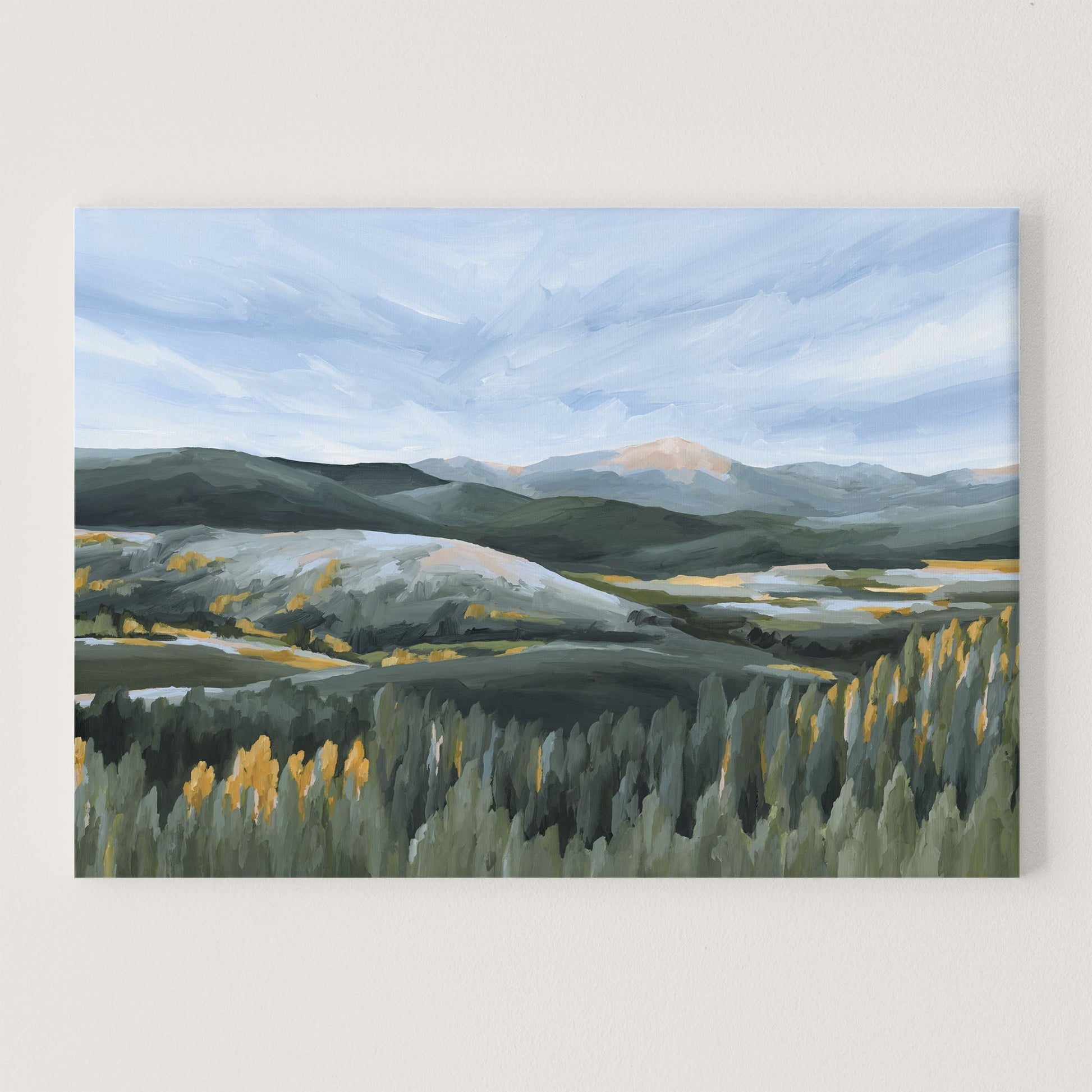 ’First Fall’ 24x30 Stretched Canvas Art Print || Final Sale - Colorado Landscape Wall - ’Winter Park’ - abstract