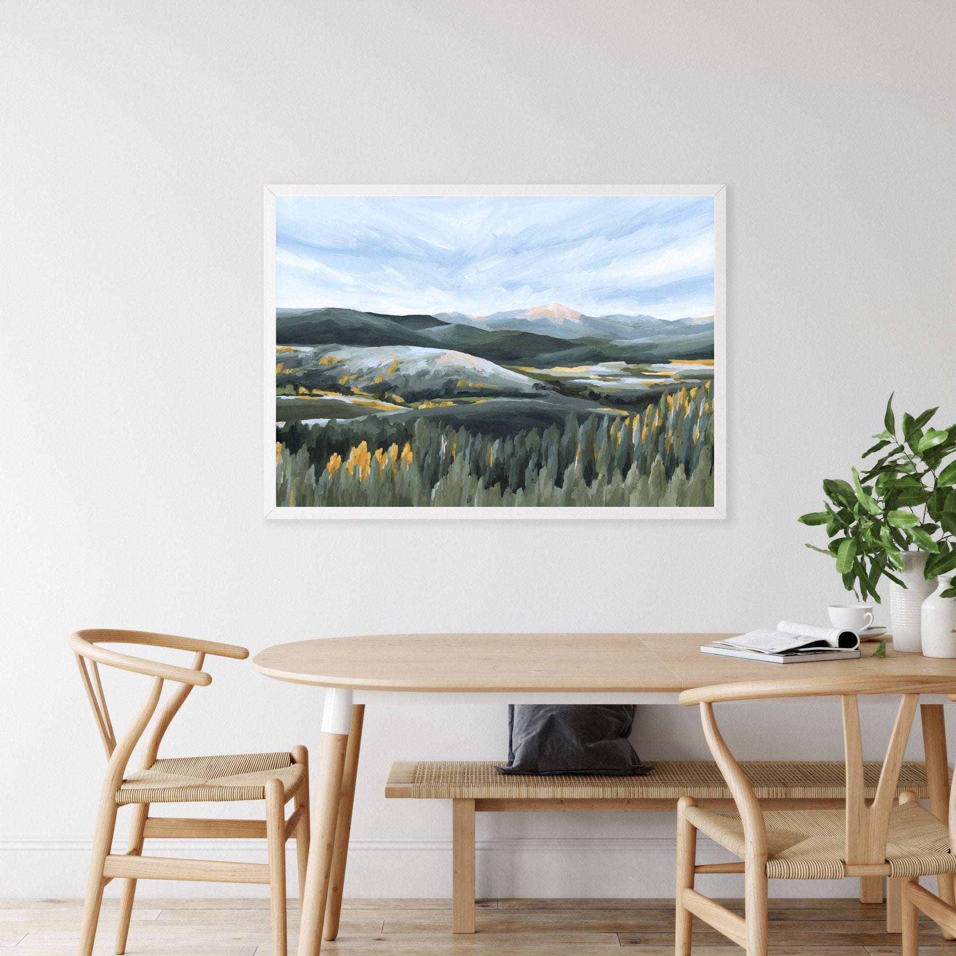 ’First Fall’ Art Print - Colorado Landscape Wall - ’Winter Park’ - abstract - Artwork - Aspen