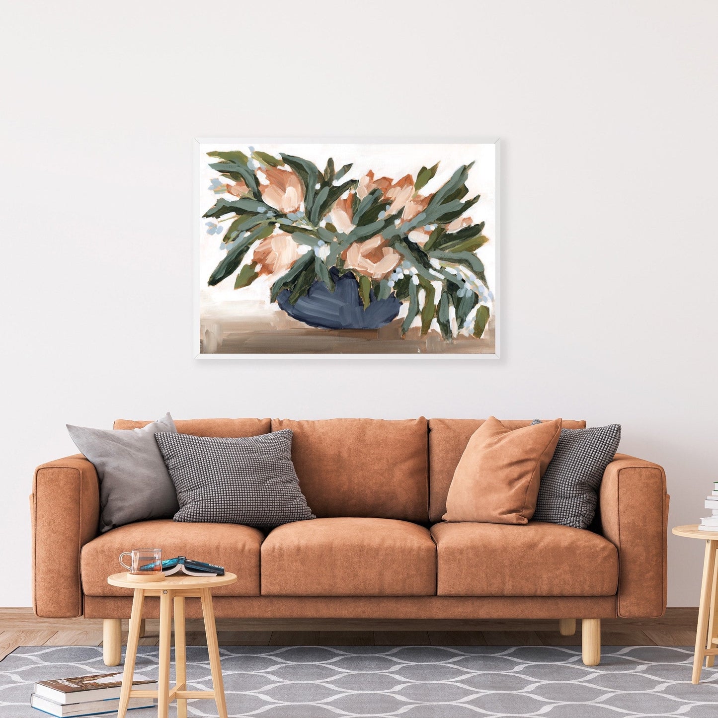 ’Flowers for the Table I’ Art Print - Floral Still Life Wall - abstract - botanical - floral - Flower