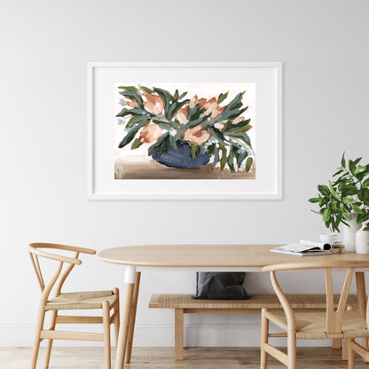 ’Flowers for the Table I’ Art Print - Floral Still Life Wall - abstract - botanical - floral - Flower