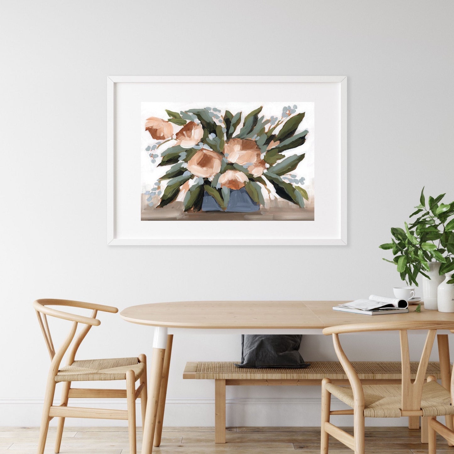 ’Flowers for the Table II’ Art Print - Floral Still Life Wall - abstract - botanical - floral - Flower