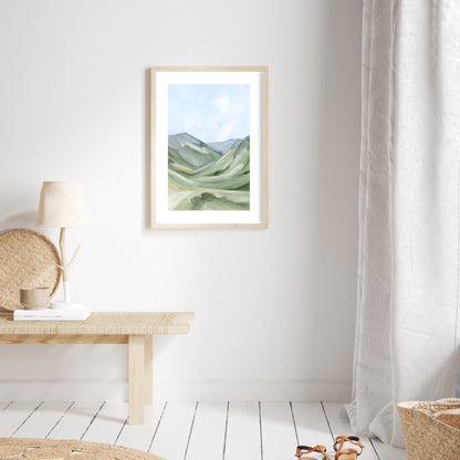 ’Foothills’ Art Print - Abstract Mountain Landscape - abstract - Artwork - Colorado