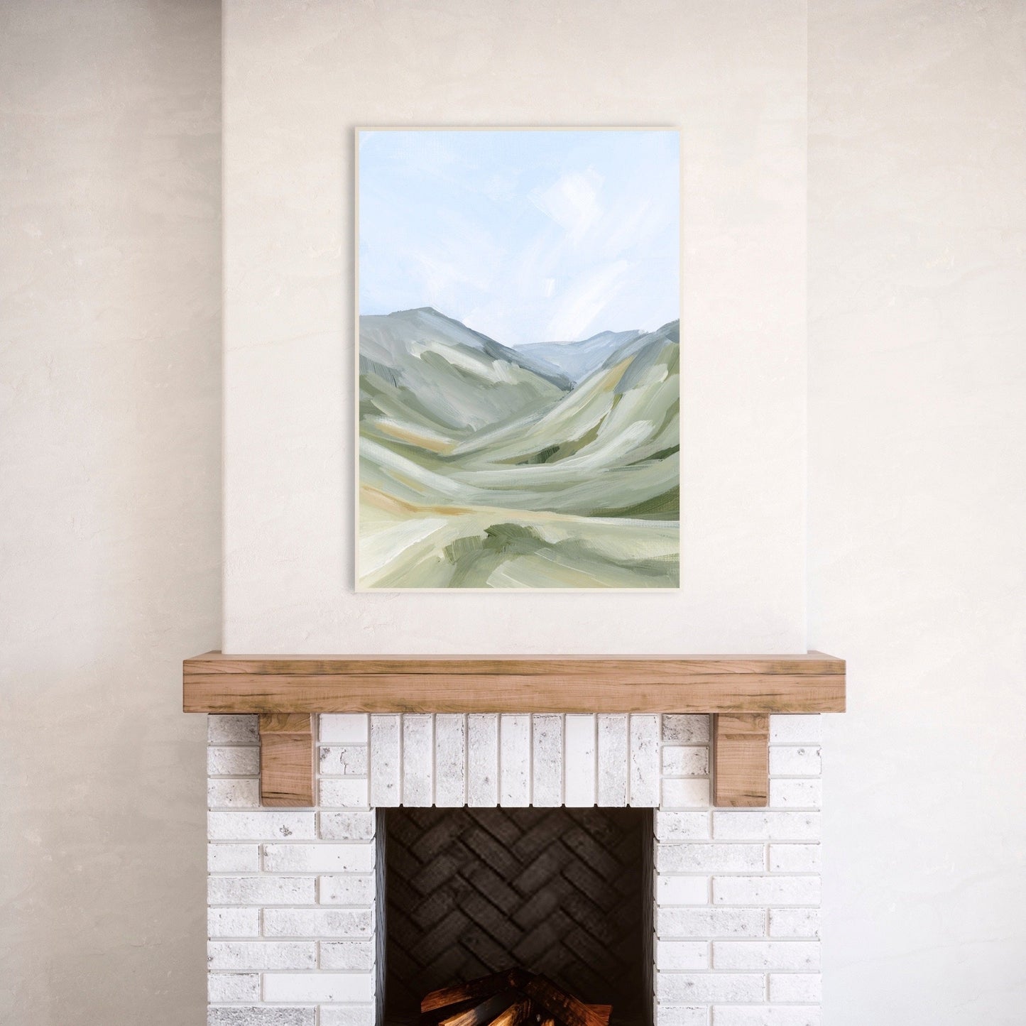 ’Foothills’ Art Print - Abstract Mountain Landscape - abstract - Artwork - Colorado