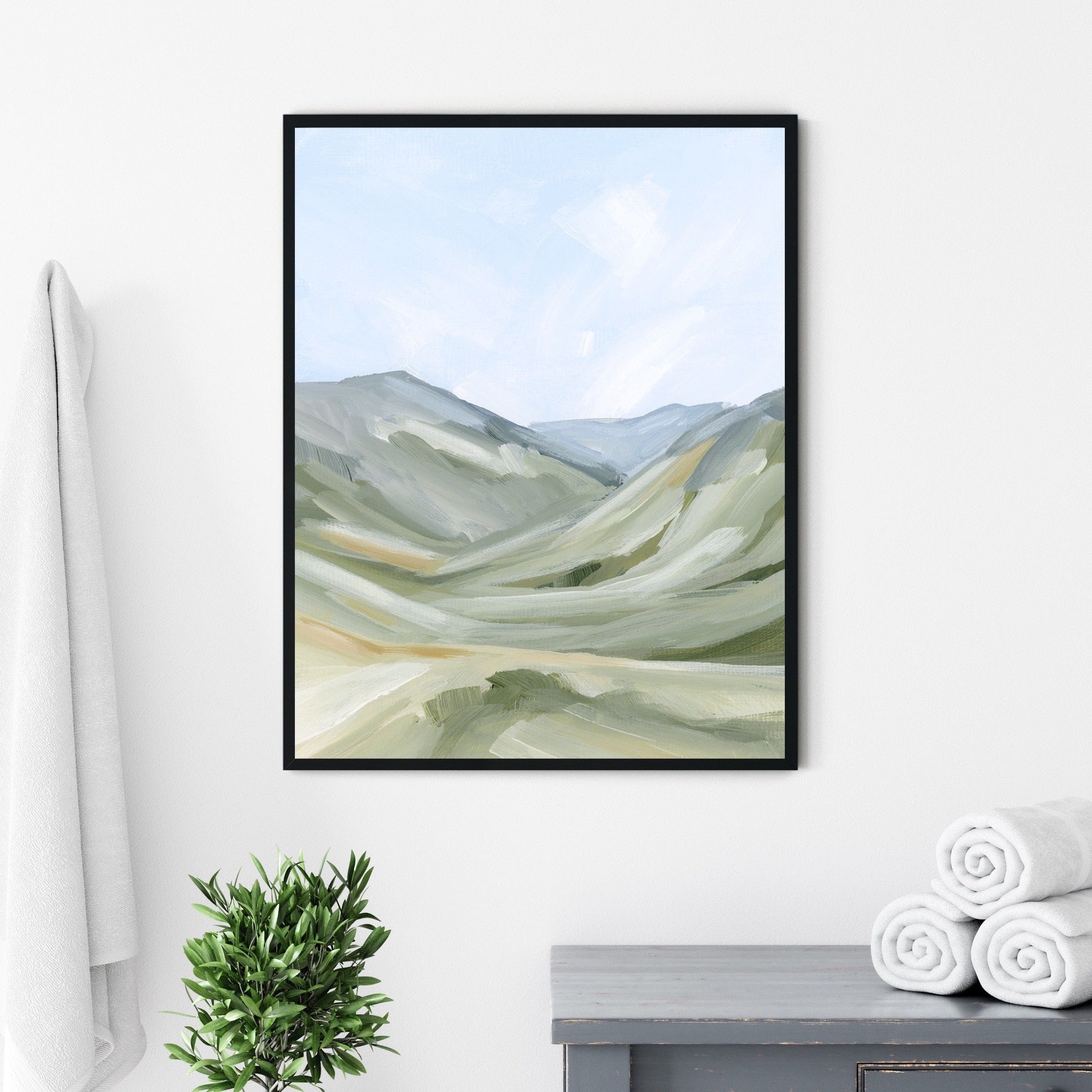 ’Foothills’ Art Print - Abstract Mountain Landscape - abstract - Artwork - Colorado