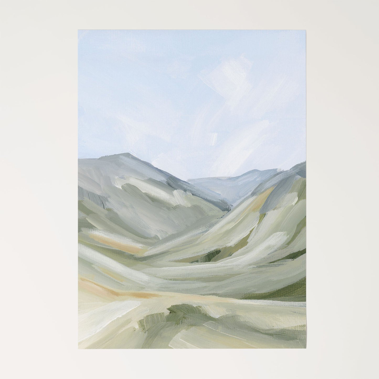 ’Foothills’ Art Print - Rolled Canvas / 8x10 in / No Frame - Abstract Mountain Landscape - abstract - Artwork - Colorado