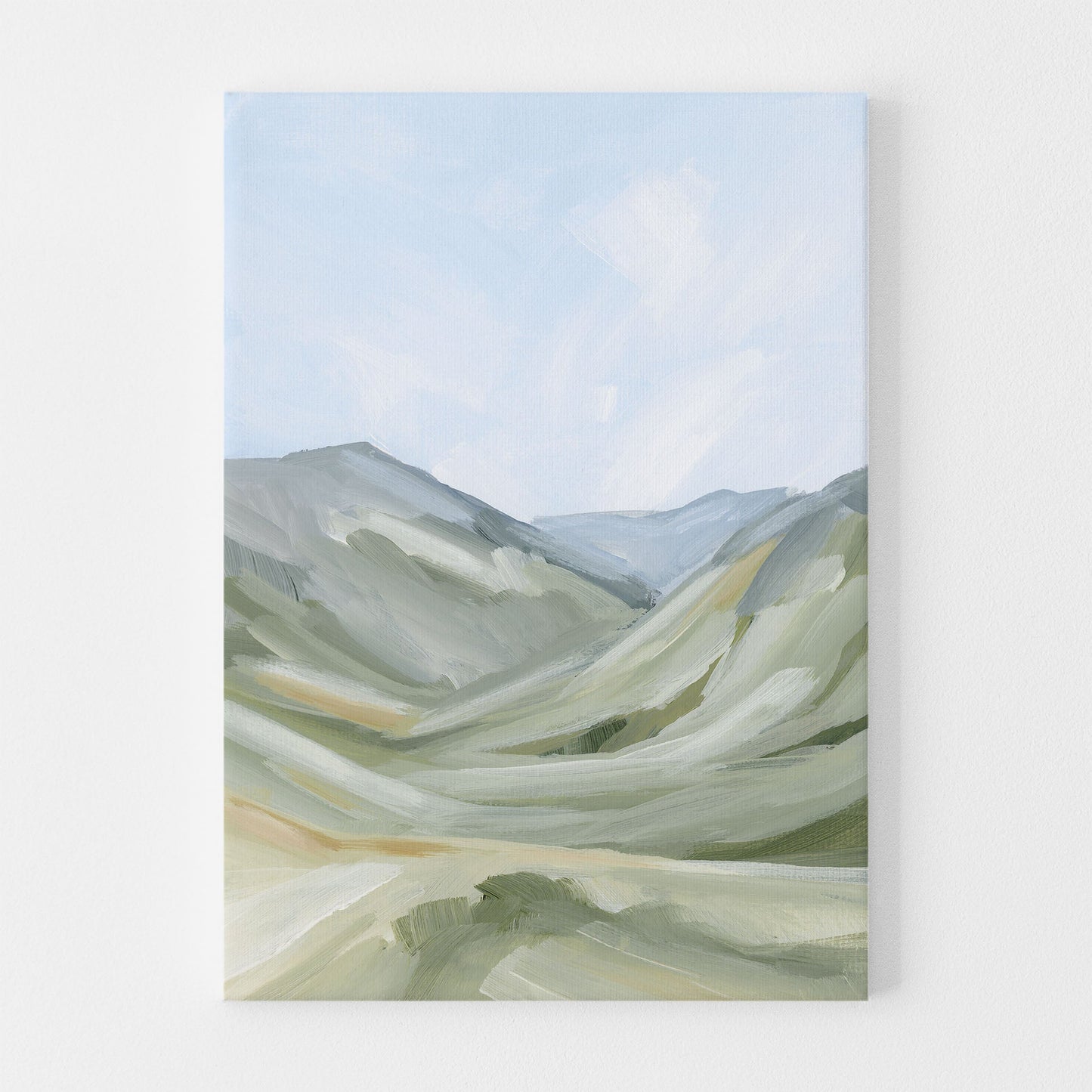 ’Foothills’ Art Print - Stretched Canvas / 8x10 in / No Frame - Abstract Mountain Landscape - abstract - Artwork