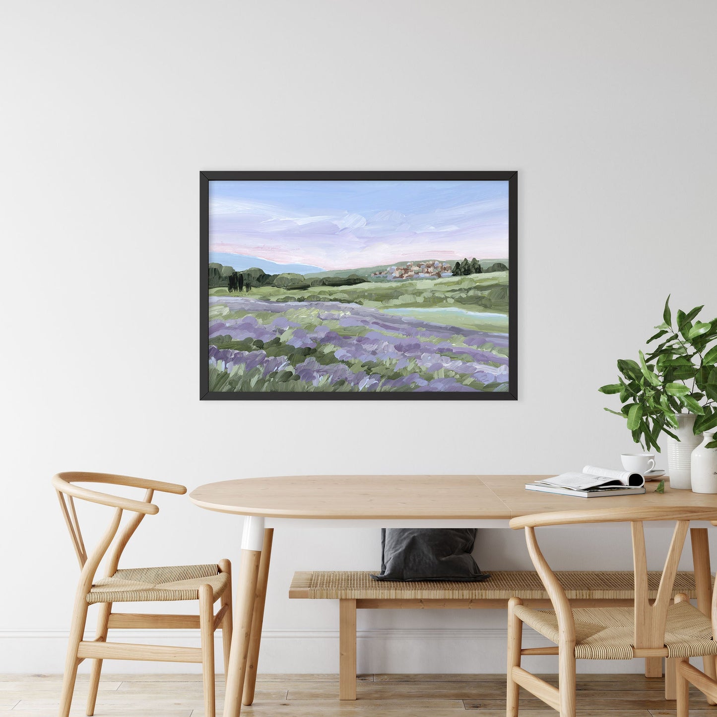 ’French Lavender’ Art Print - France Landscape Wall - Artwork - Europe - european - field