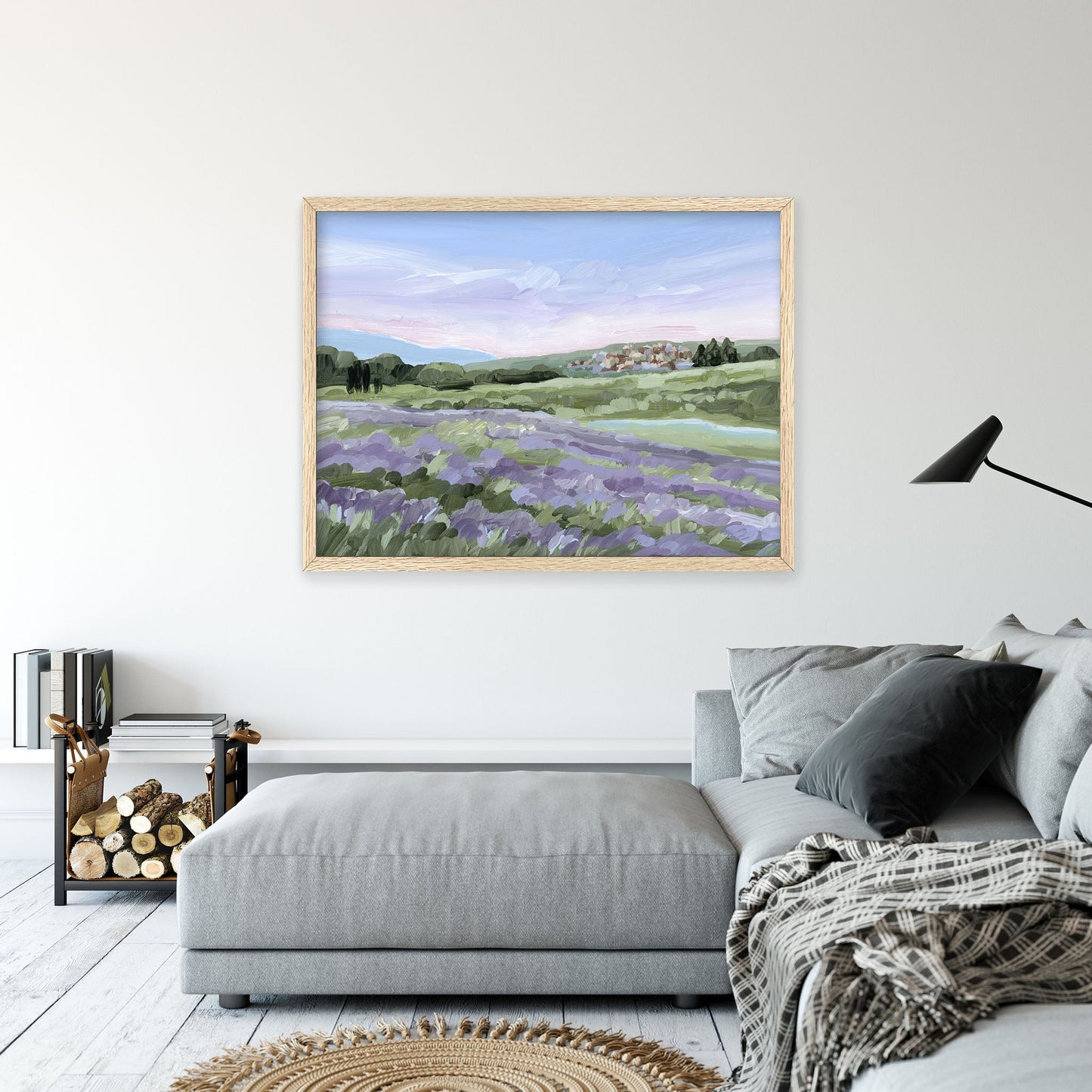 ’French Lavender’ Art Print - France Landscape Wall - Artwork - Europe - european - field