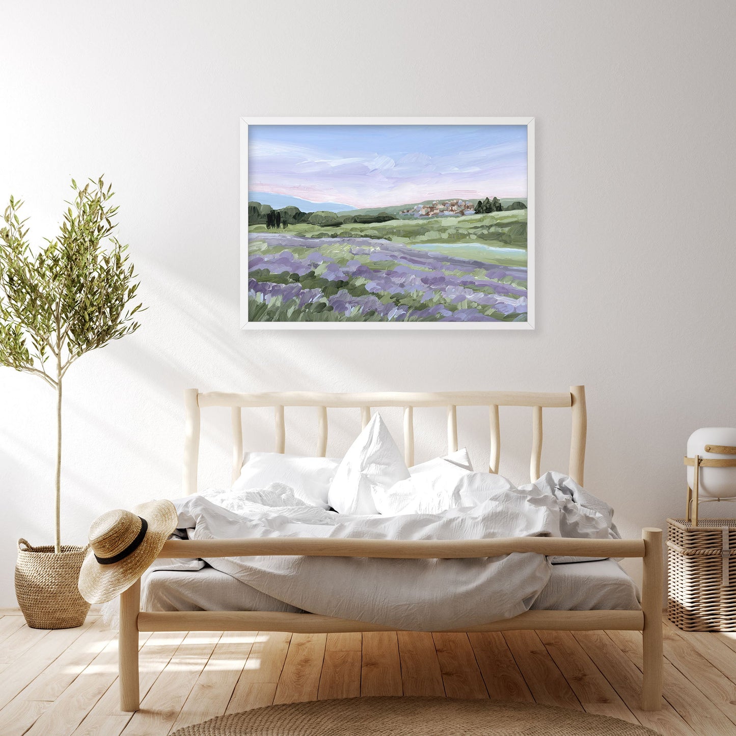 ’French Lavender’ Art Print - France Landscape Wall - Artwork - Europe - european - field