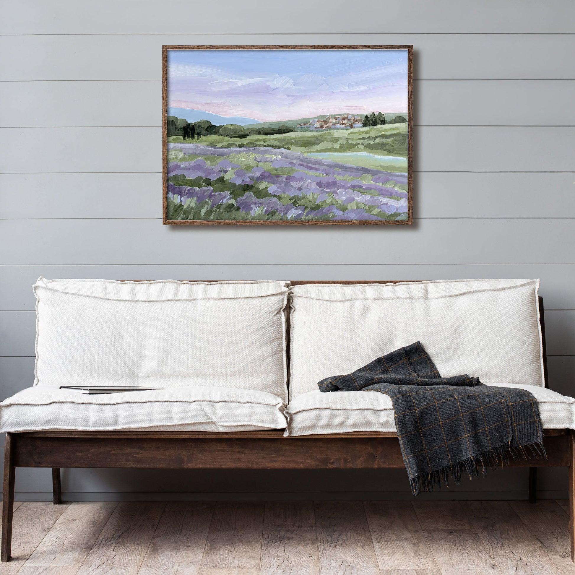 ’French Lavender’ Art Print - France Landscape Wall - Artwork - Europe - european - field