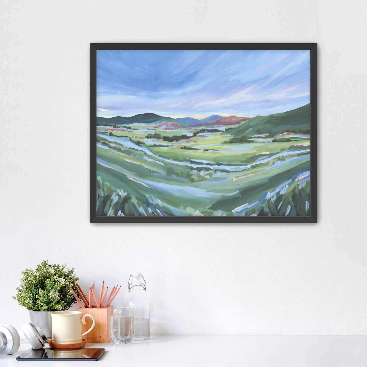 ’From Loveland’ Art Print - Paper / 5x7 in / Black Frame - Colorado Mountain Artwork - Landscape - Loveland