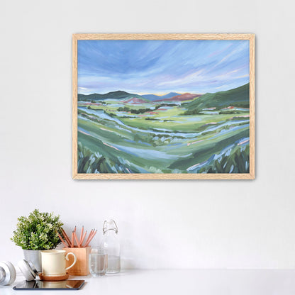 ’From Loveland’ Art Print - Paper / 5x7 in / Oak Frame - Colorado Mountain Artwork - Landscape - Loveland