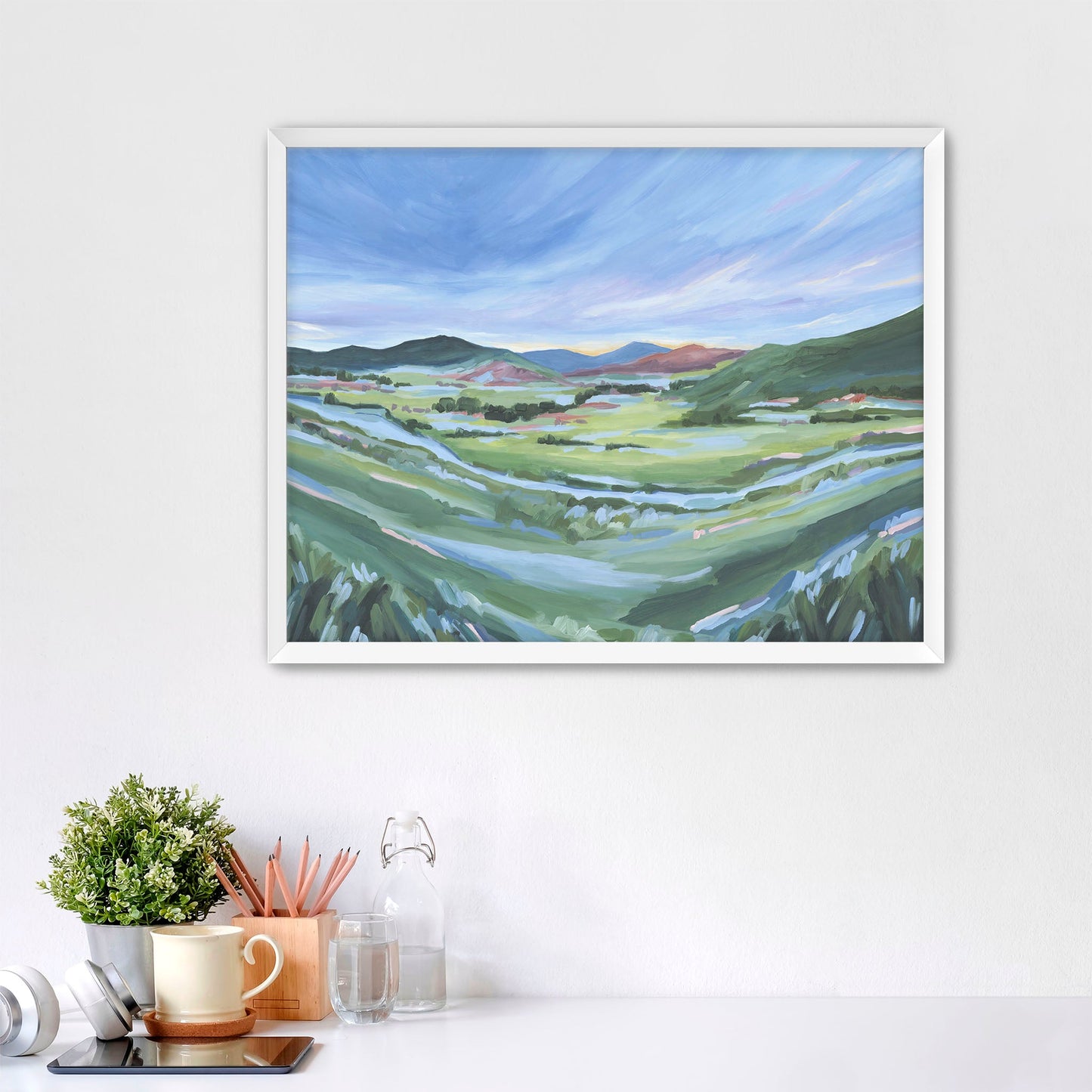 ’From Loveland’ Art Print - Paper / 5x7 in / White Frame - Colorado Mountain Artwork - Landscape - Loveland