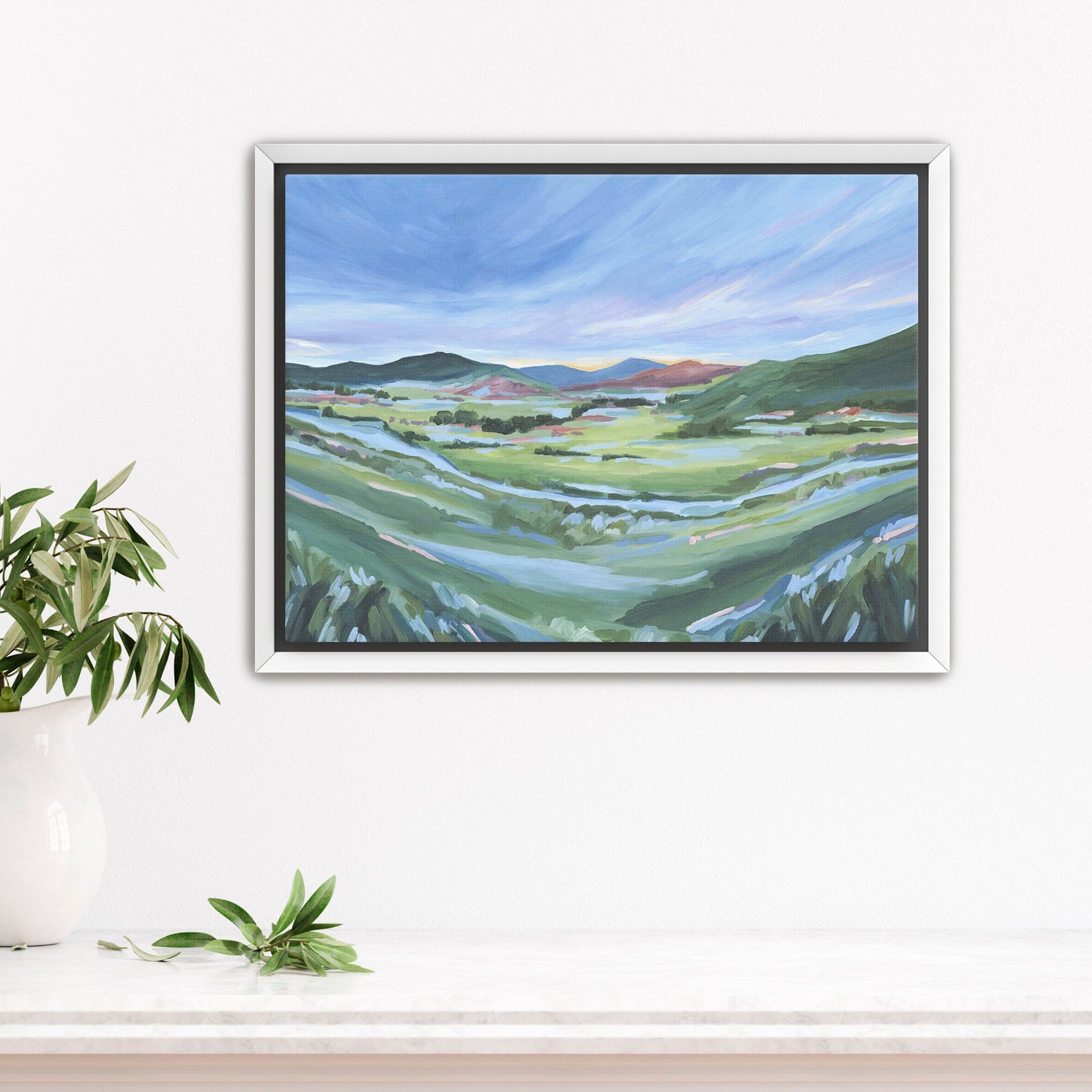 ’From Loveland’ Art Print - Stretched Canvas / 8x10 in / White Frame - Colorado Mountain Artwork - Landscape - Loveland