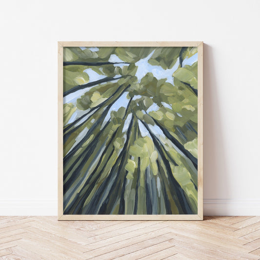 ’From the Forest Floor’ Art Print - Abstract Tree Wall - abstract - Artwork - Painting