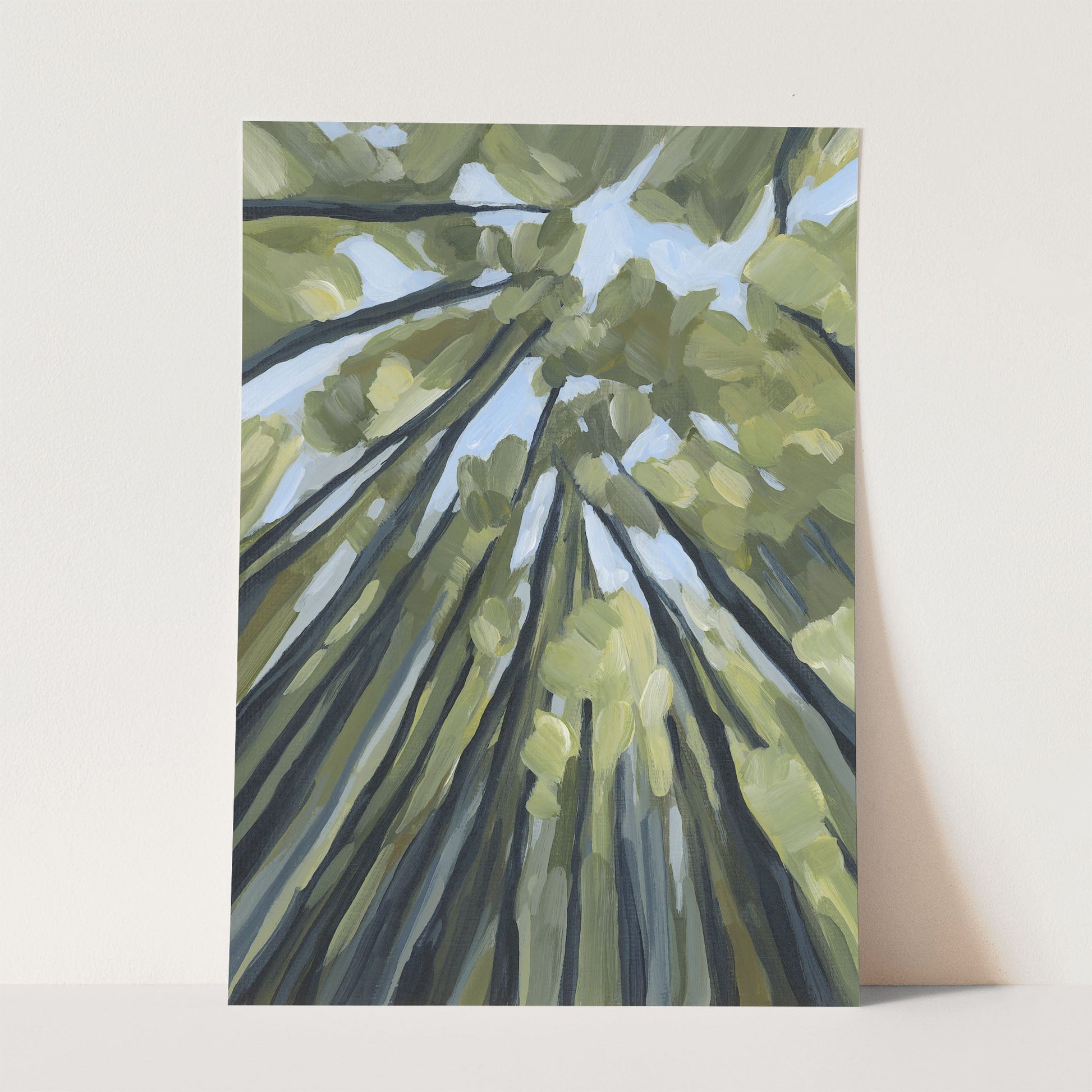 ’From the Forest Floor’ Art Print - Paper / 5x7 in / No Frame - Abstract Tree Wall - abstract - Artwork - Painting