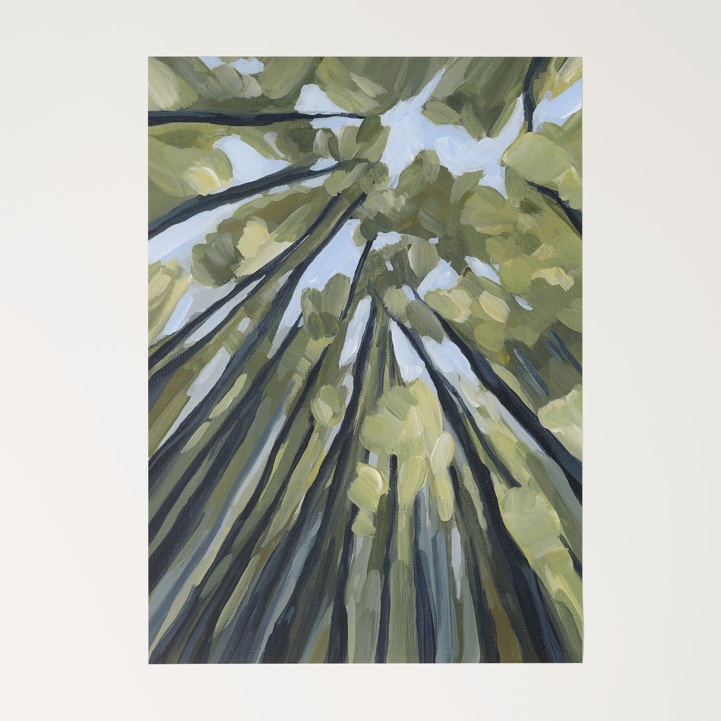 ’From the Forest Floor’ Art Print - Rolled Canvas / 8x10 in / No Frame - Abstract Tree Wall - abstract - Artwork