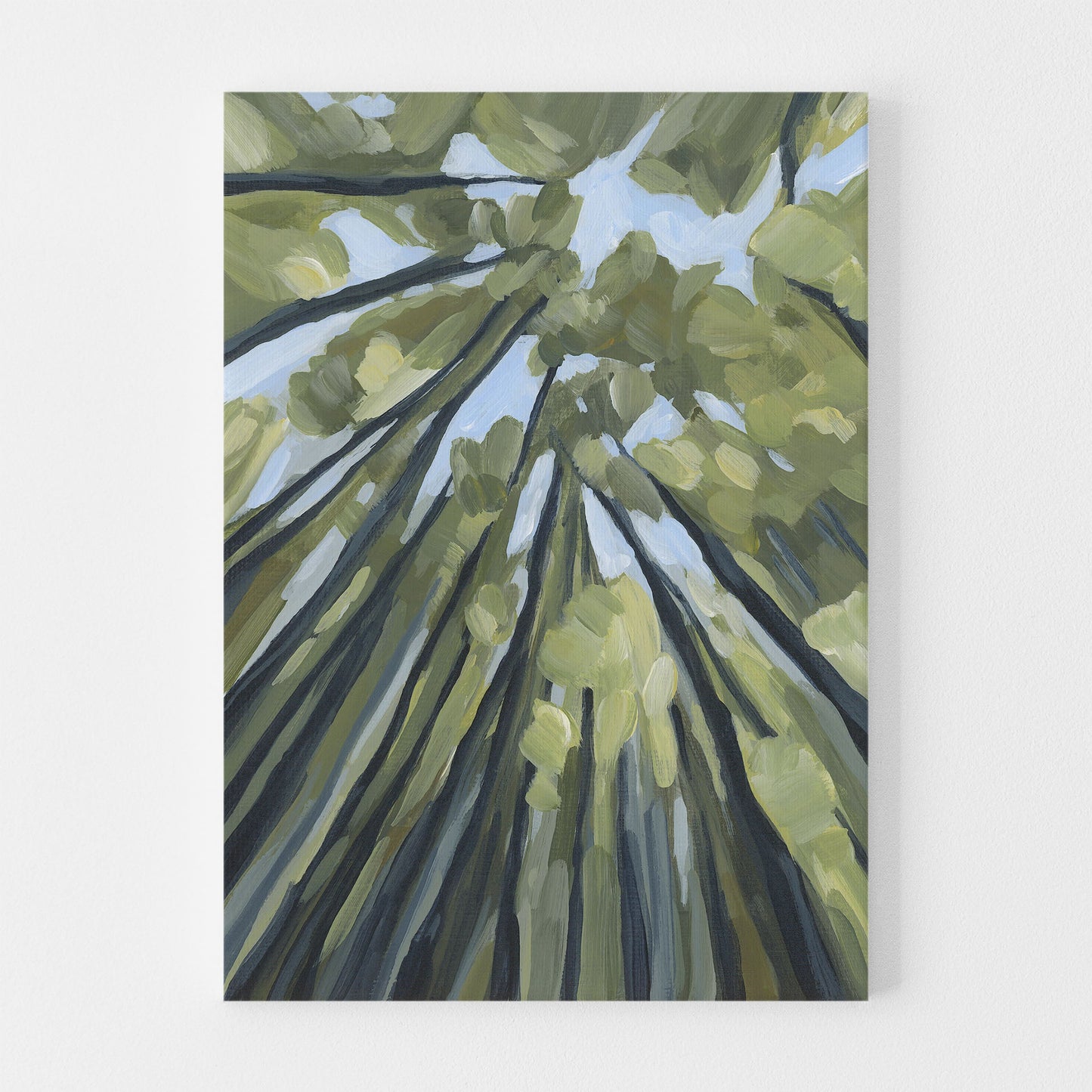 ’From the Forest Floor’ Art Print - Stretched Canvas / 8x10 in / No Frame - Abstract Tree Wall - abstract - Artwork