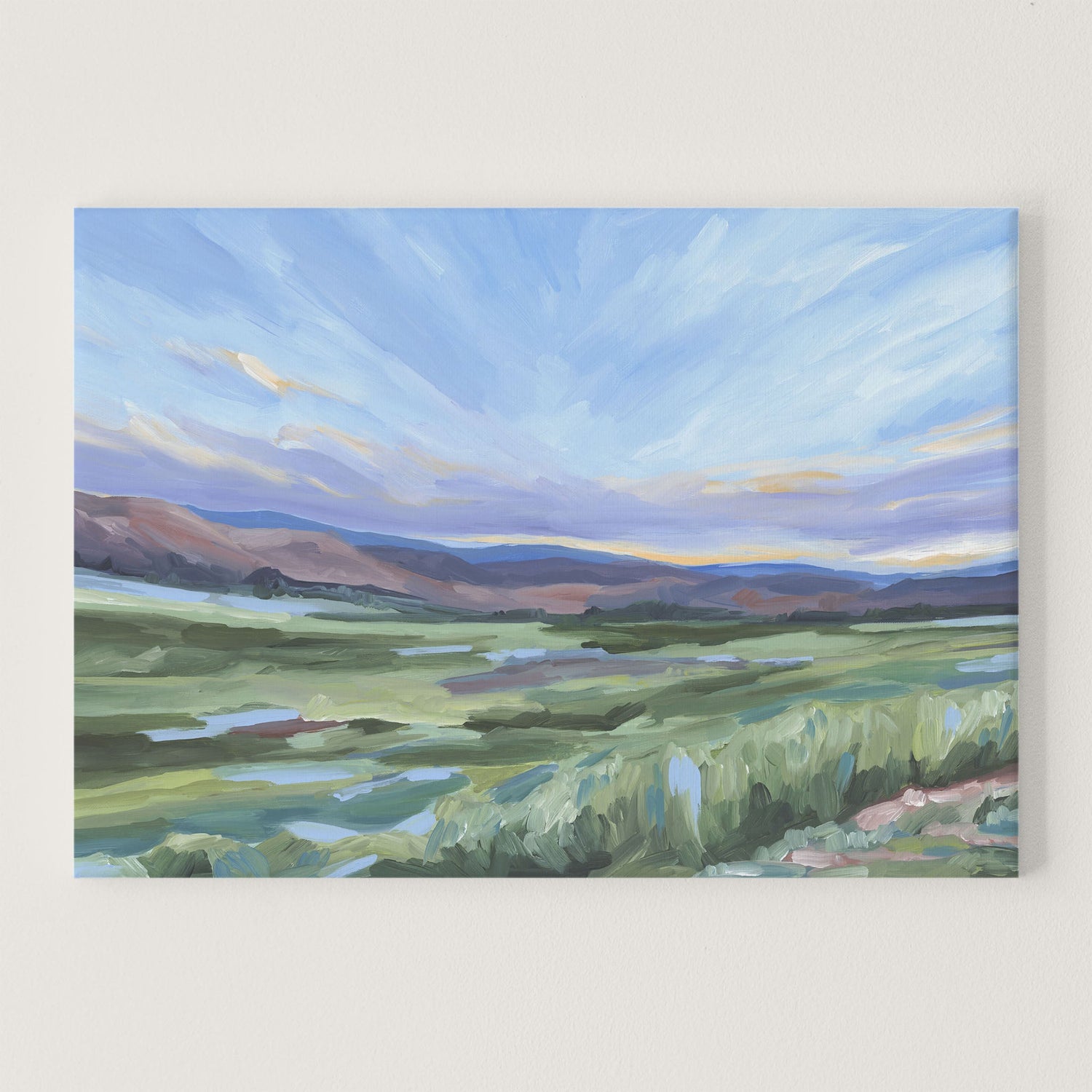 ’Front Range’ 40x60 Unframed Stretched Canvas Art Print || Final Sale - Rocky Mountain Wall - clouds - Colorado