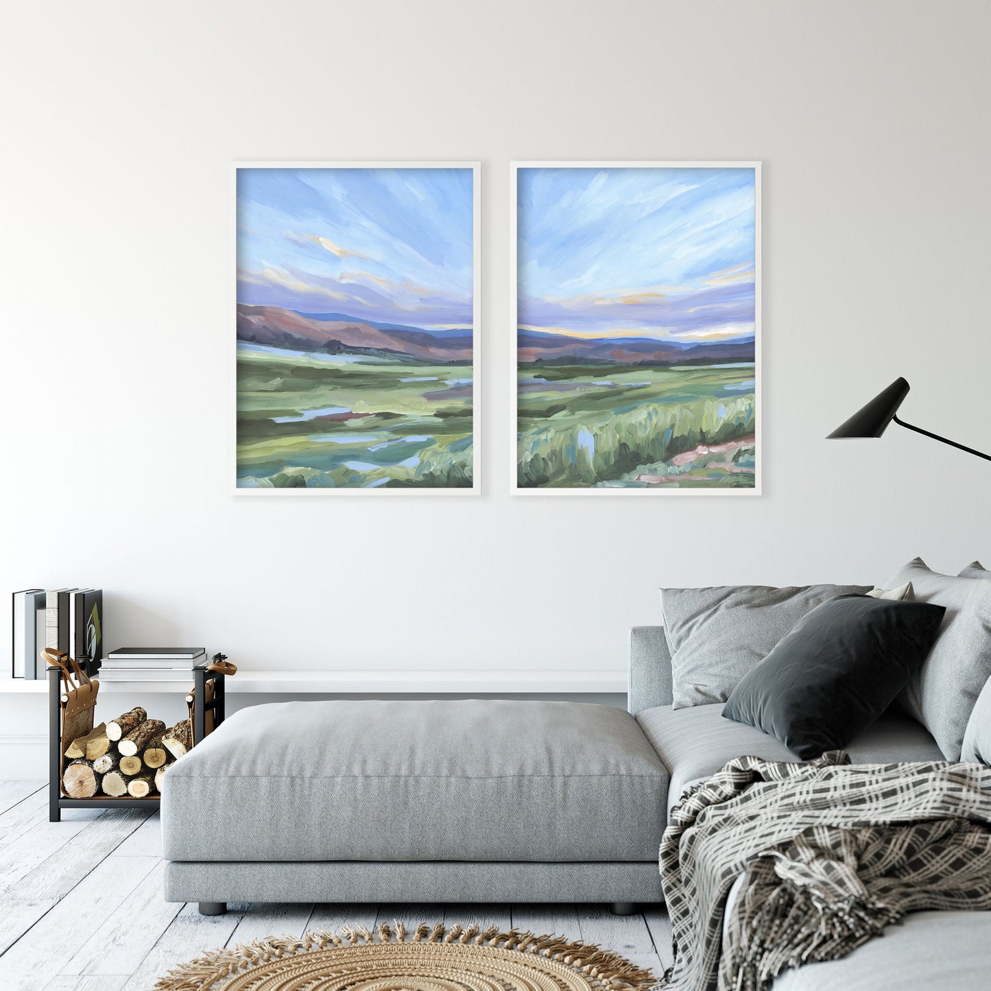 ’Front Range’ Diptych Art Print || Set of 2 - abstract - Artwork - Colorado - Springs