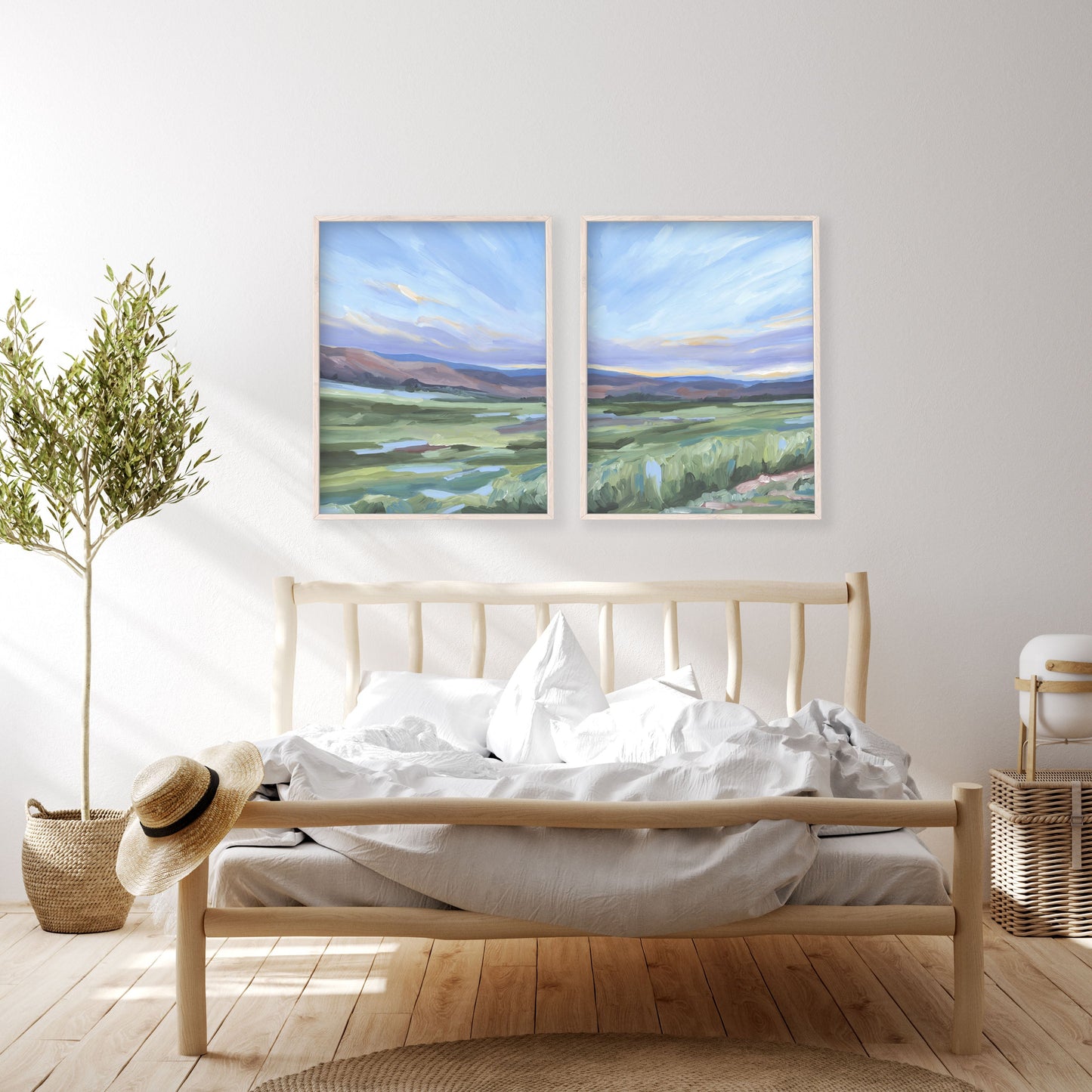 ’Front Range’ Diptych Art Print || Set of 2 - abstract - Artwork - Colorado - Springs