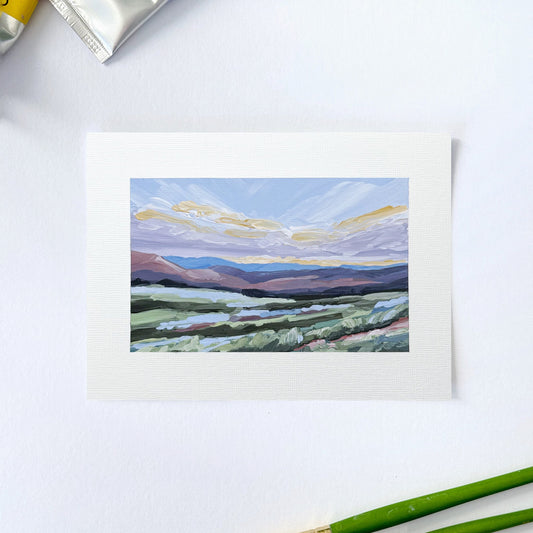 ’Front Range II’ Original Painting || 5x7 - Colorado Landscape - abstract - Acrylic - Artwork - Denver