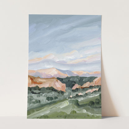 ’Garden at Twilight’ Art Print - Paper / 5x7 in / No Frame - Colorado Springs Landscape - Artwork - Garden of the Gods