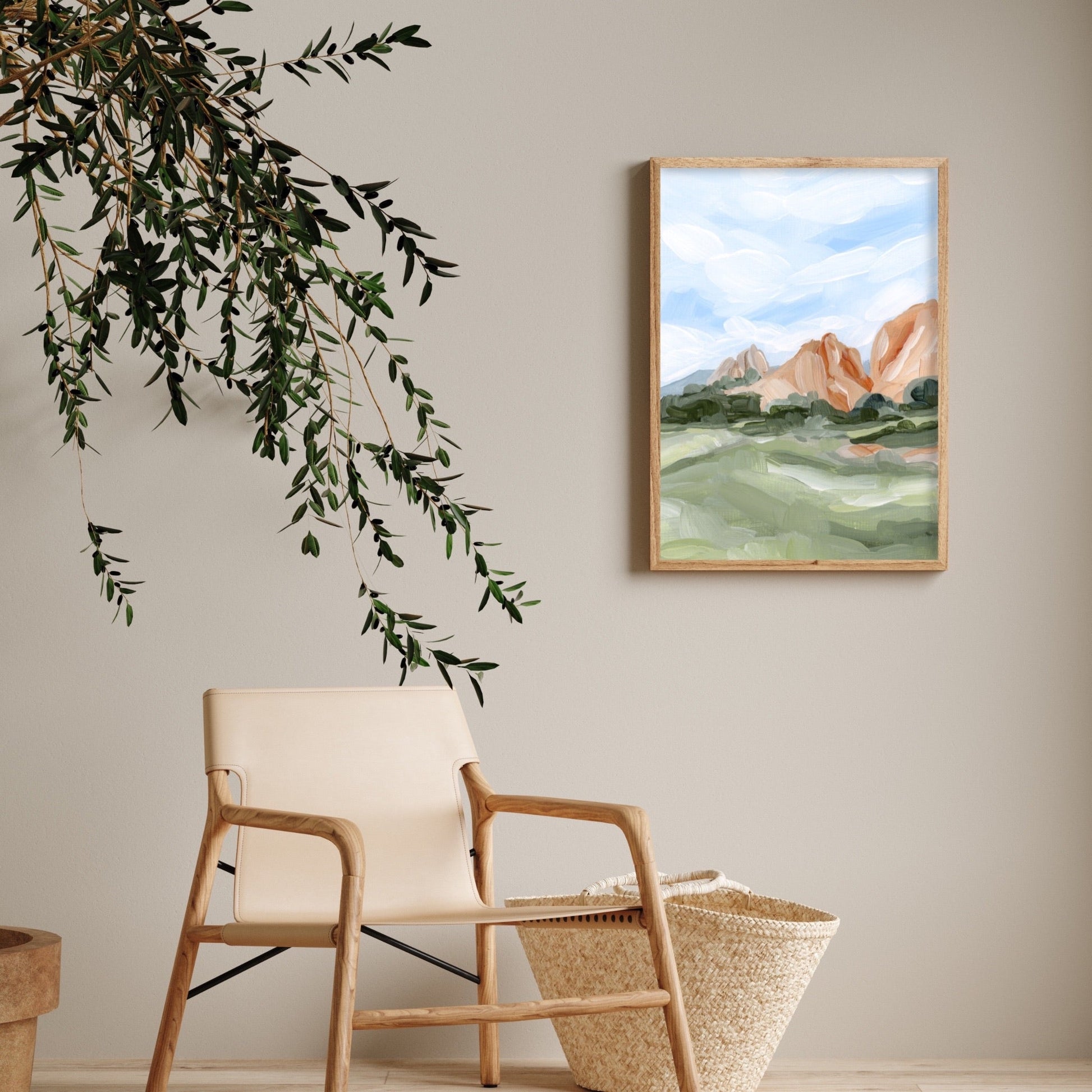 ’Garden Walk’ Art Print - Garden of the Gods Abstract Wall - abstract - Artwork - Colorado - Springs